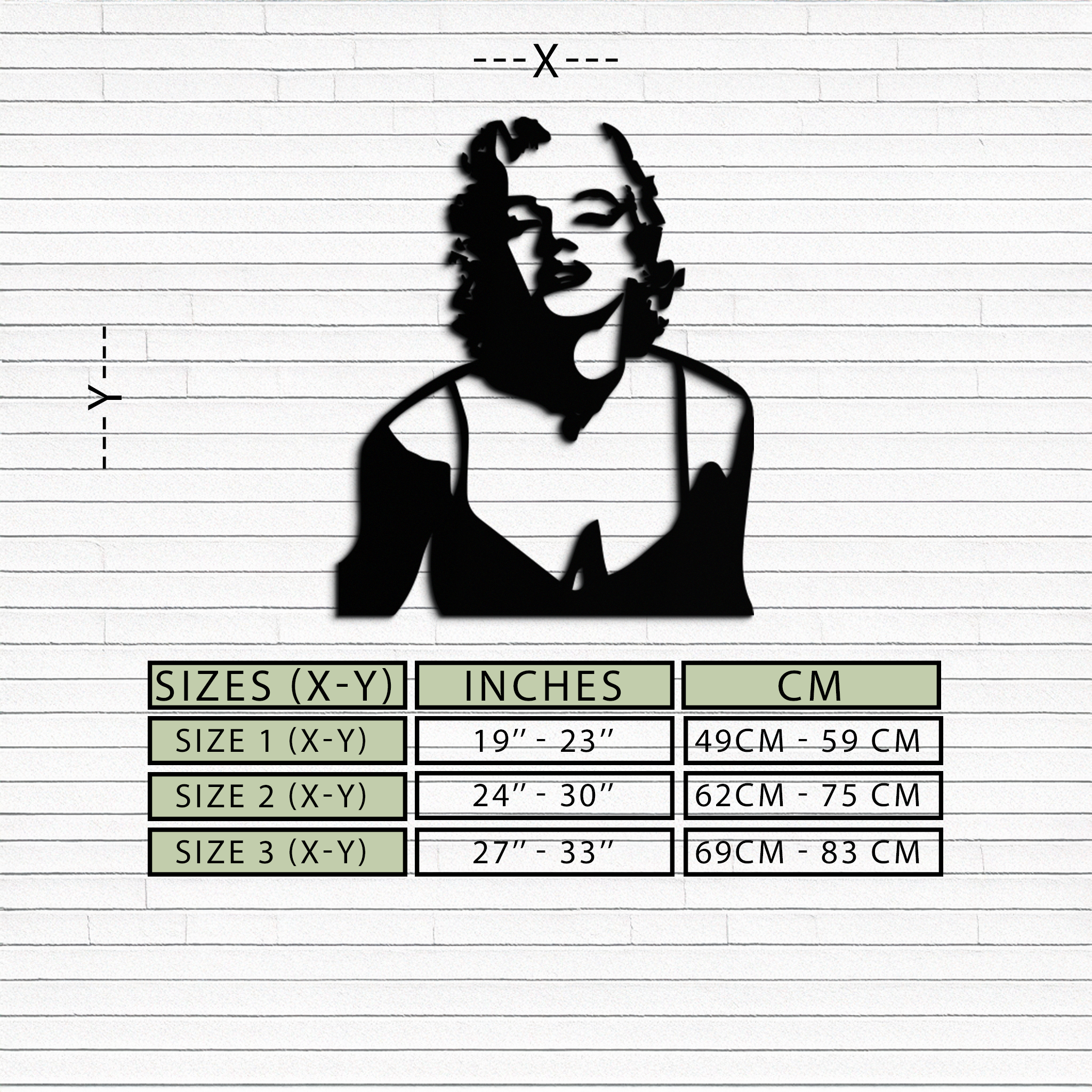Glamorous Marilyn Monroe Metal Wall Art – Iconic Pop Art Steel Decor - KAF153