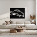Abstract Female Form Metal Wall Art – Modern Geometric Steel Decor - KAF154