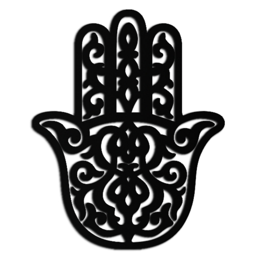 Hamsa Hand Metal Wall Art - Symbolic Protection & Spiritual Home Decor - KAF159