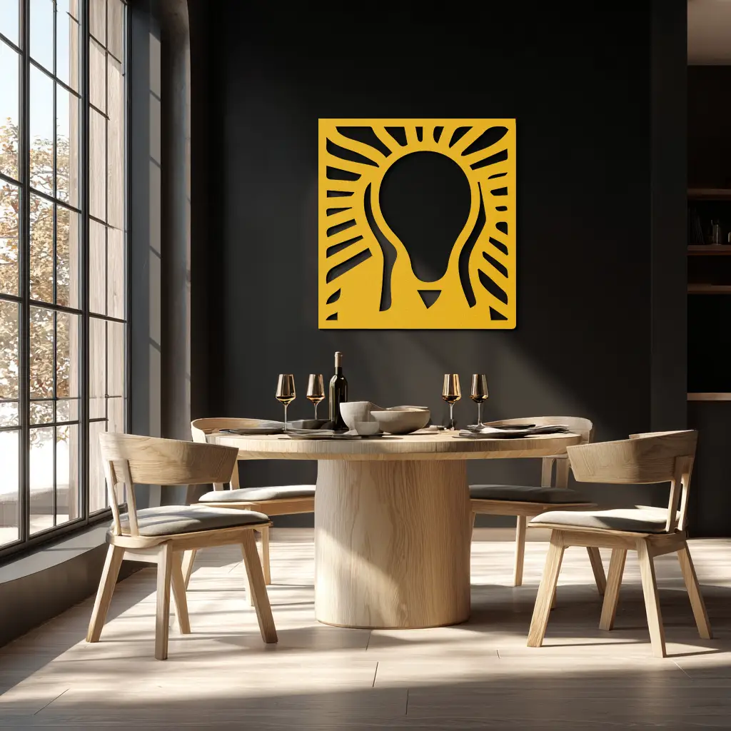 The Scream Metal Wall Art - Minimalist Expressionist Decor- KAF179