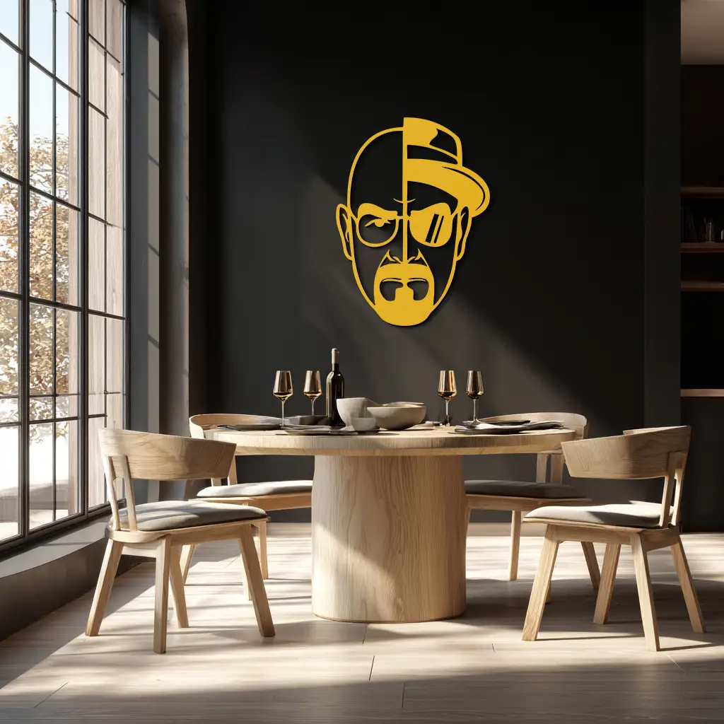 Walter White Metal Wall Art - Iconic TV Show Decor- KAF183