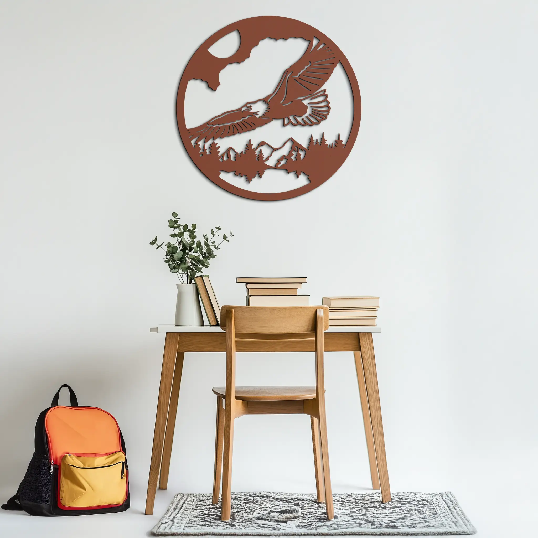 Majestic Eagle Metal Wall Art - Nature-Inspired Decor - KAF201