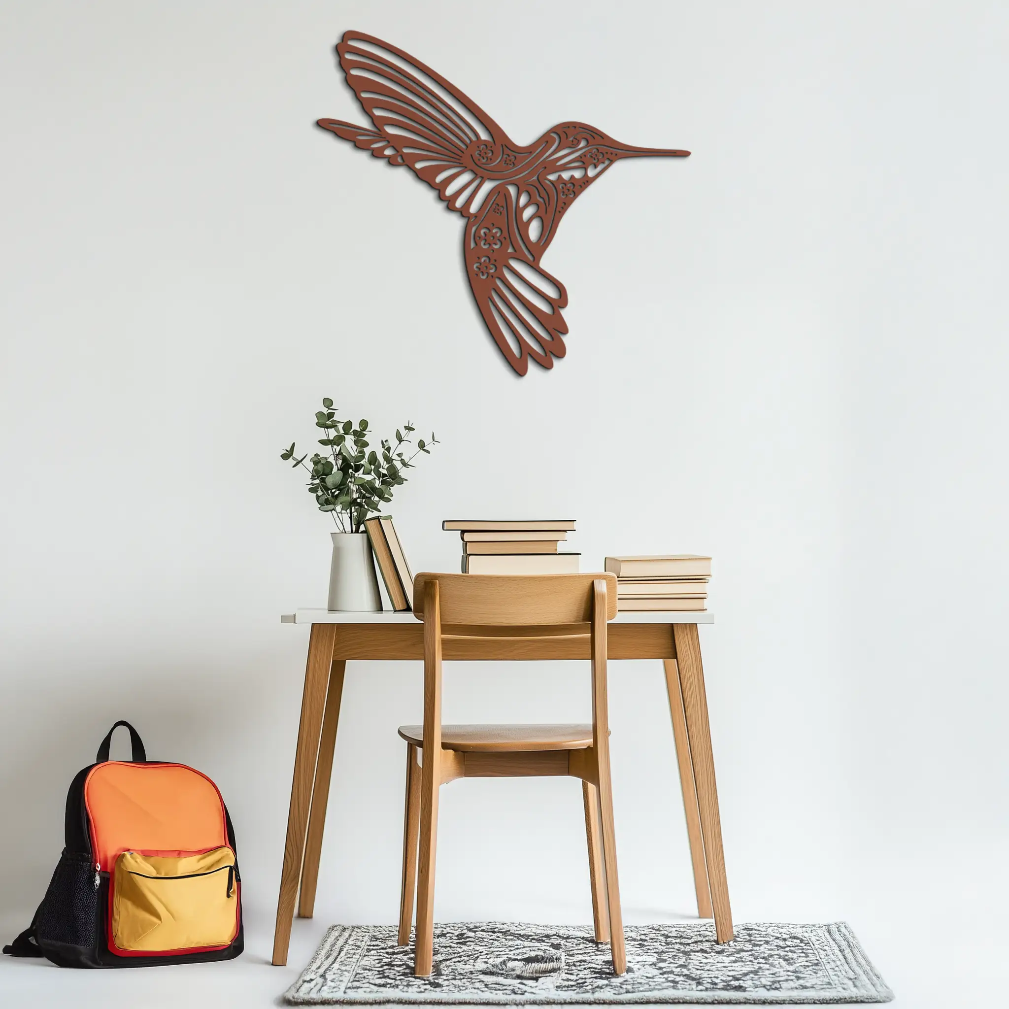 Hummingbird Metal Wall Art - Elegant Nature-Inspired Decor - KAF203