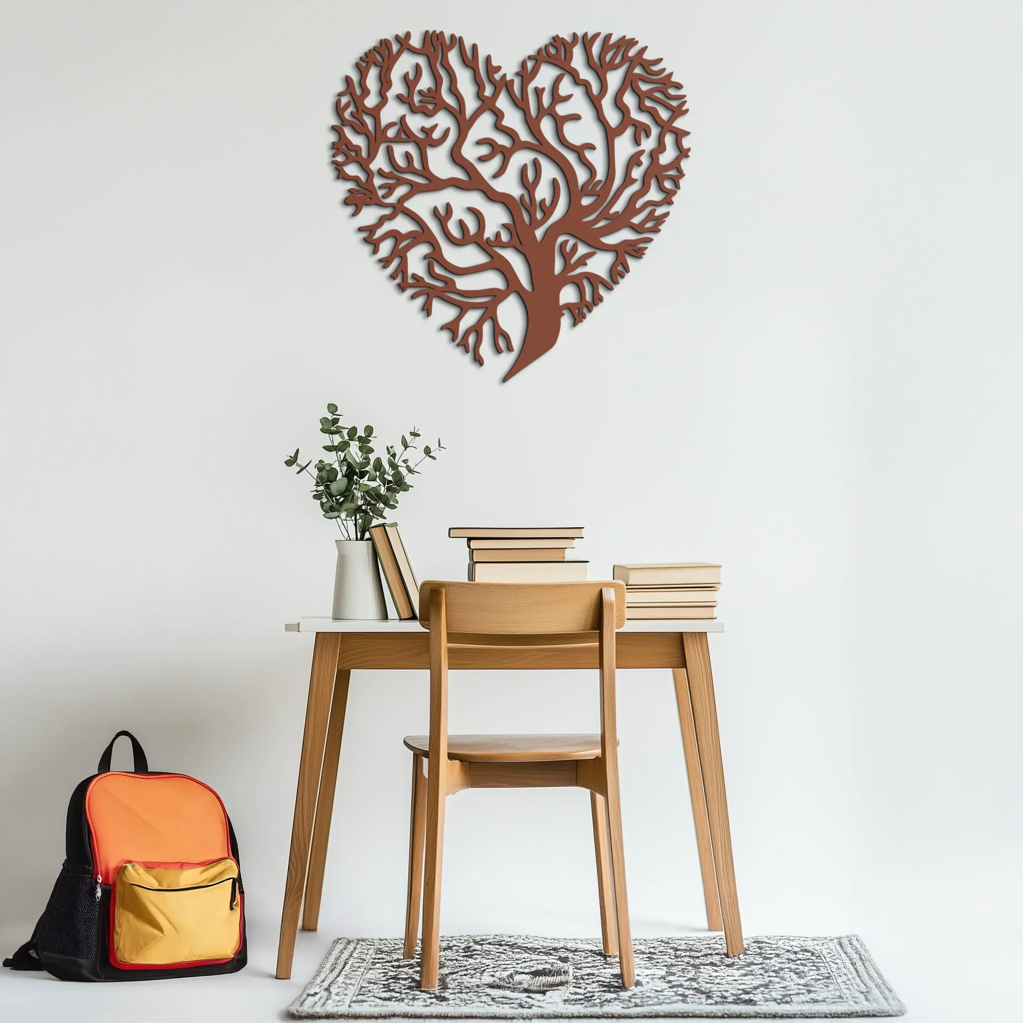 Heart Tree Metal Wall Art – Nature & Love-Inspired Decor - KAF211