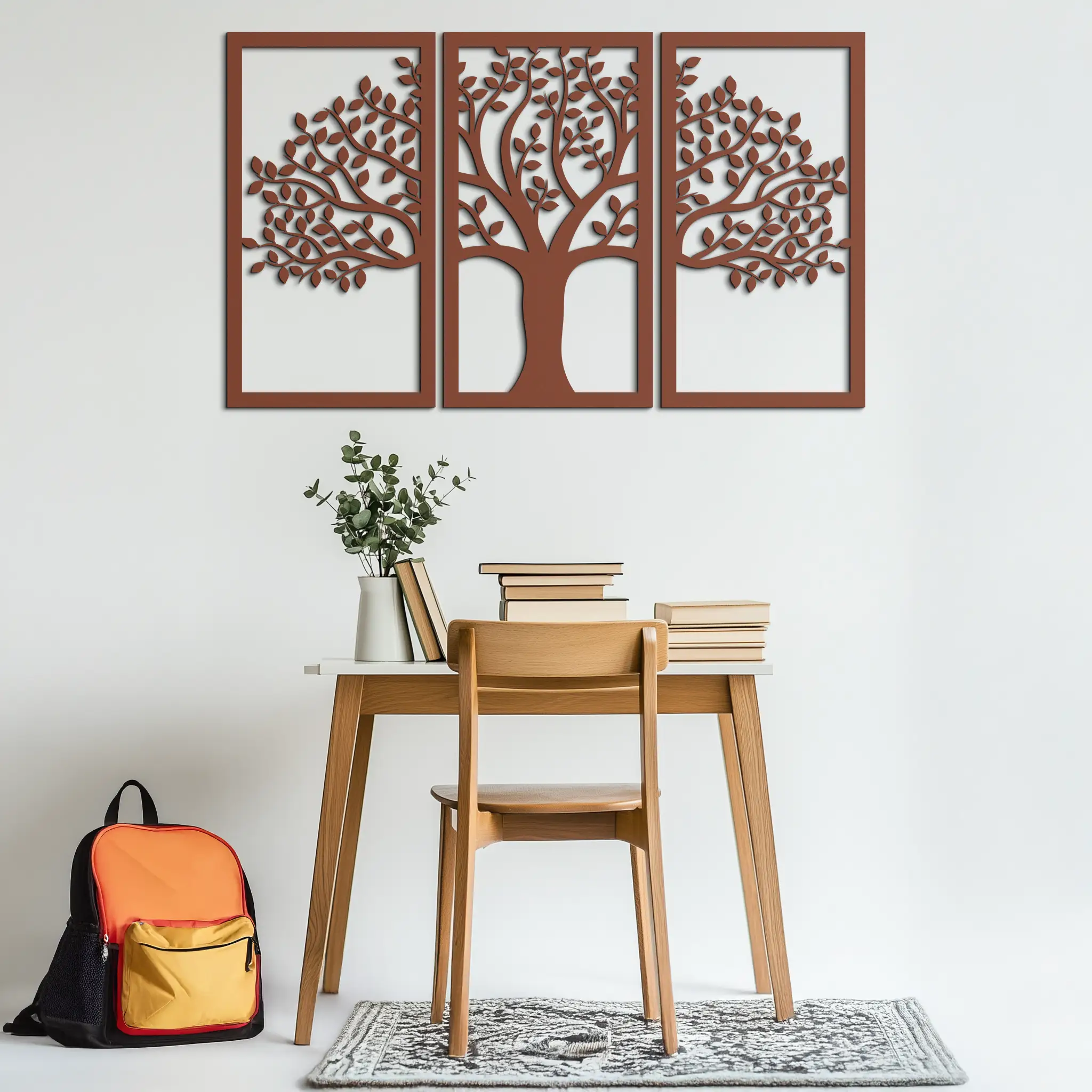 Tree of Life Metal Wall Art – 3-Panel Nature Decor - KAF221
