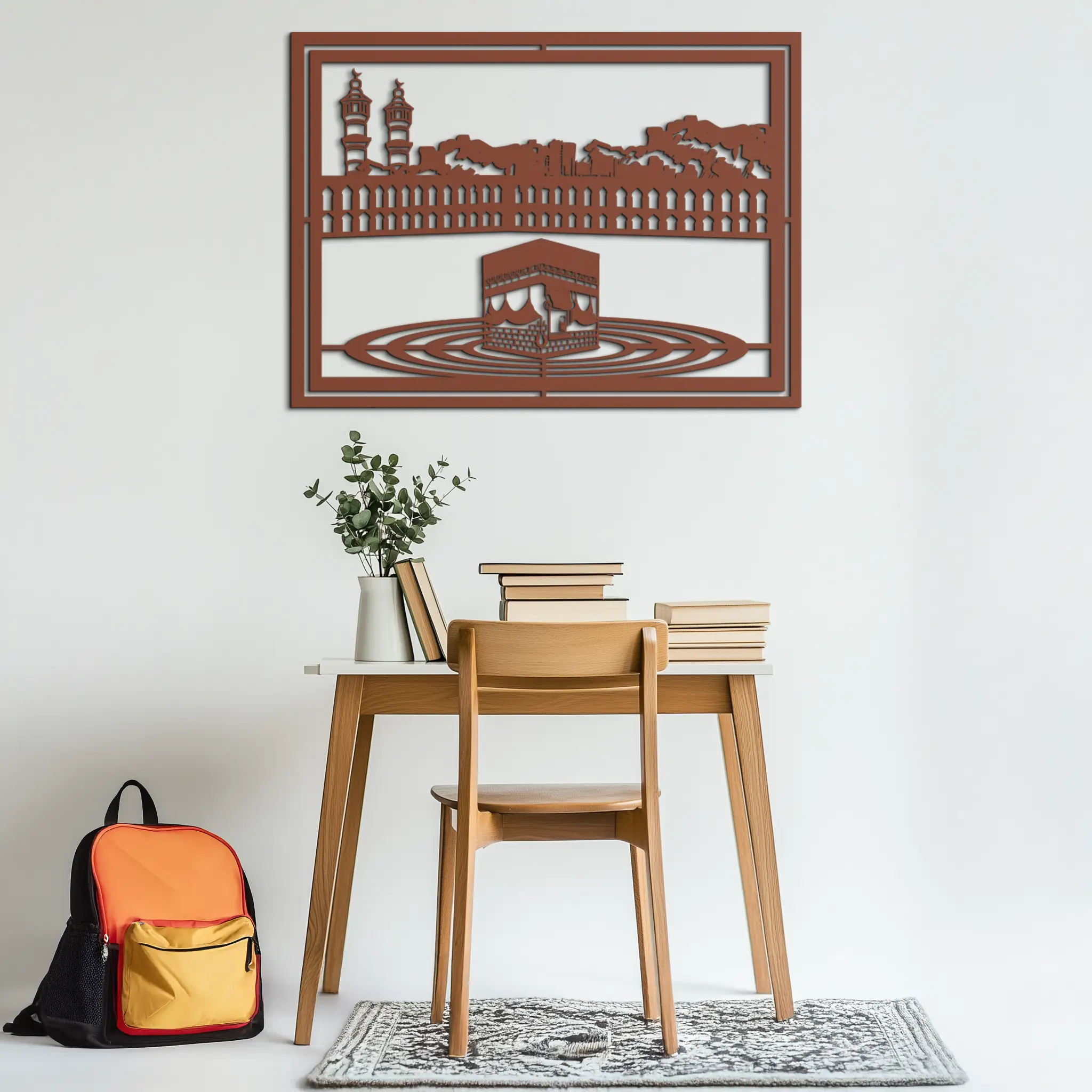 Kaaba Metal Wall Art - Sacred Islamic Wall Decor - KAF232