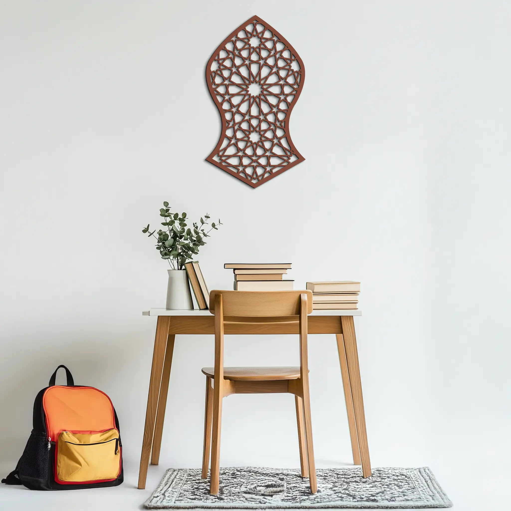 Seljuk Pattern Metal Wall Art – Timeless Geometric Elegance - KAF245