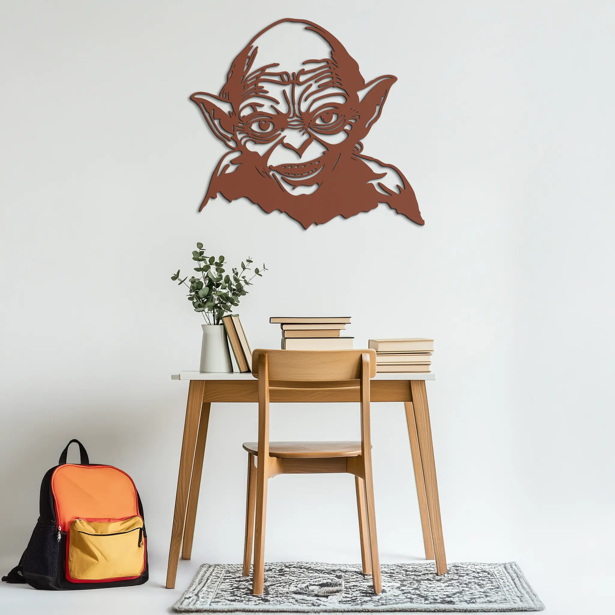 Gollum Metal Wall Art - Fantasy-Inspired Steel Silhouette for Movie Lovers - KAF467
