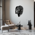Tree Woman Metal Wall Art - Nature-Inspired Female Silhouette Decor- KAF472