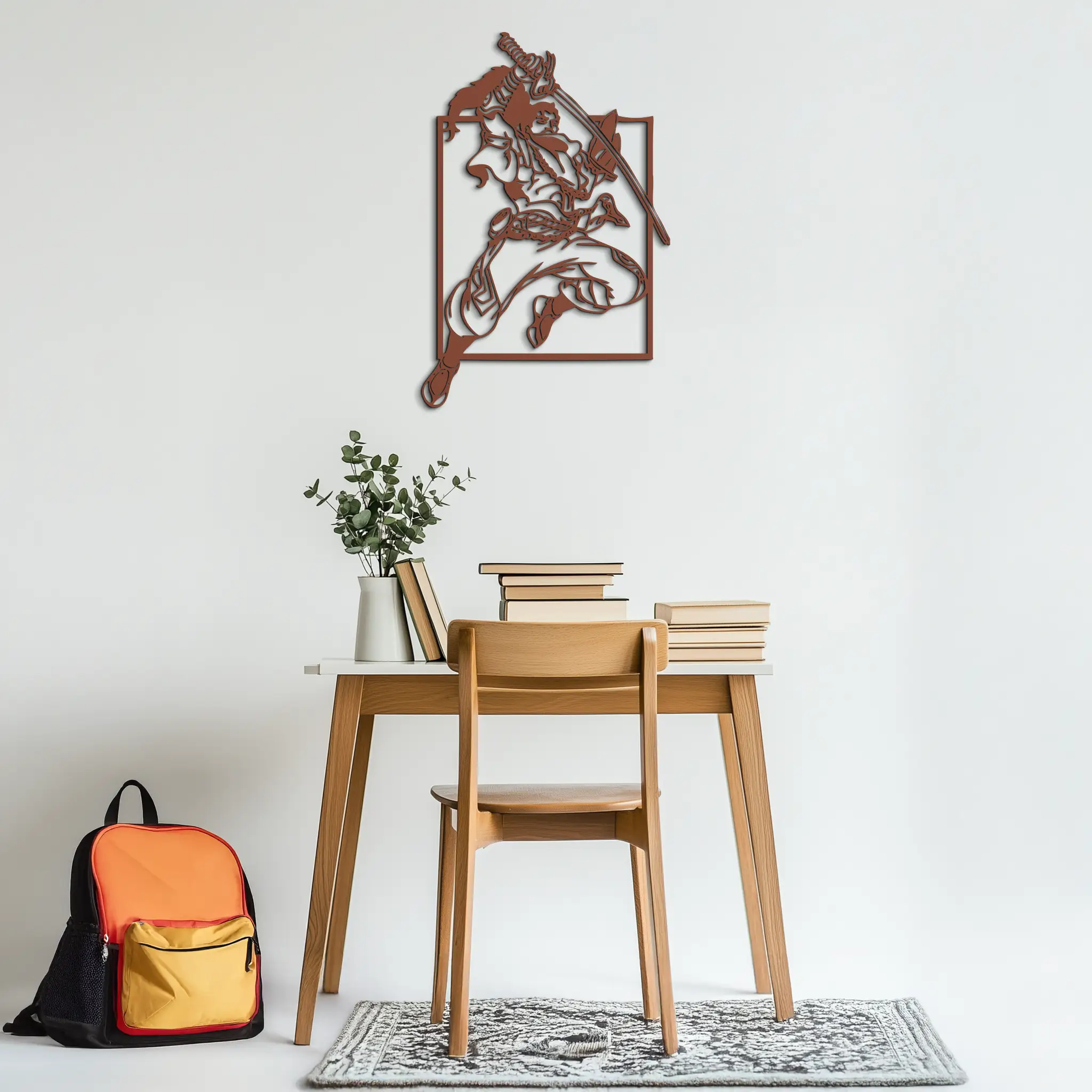 Yasuo Sword Silhouette Metal Wall Art - League of Legends-Inspired Steel Decor- KAF486
