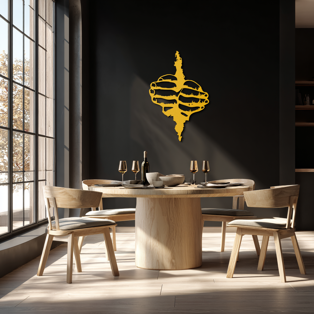 Freedom Hands Silhouette Metal Wall Art – Black Steel Inspirational Home Decor- KAF488
