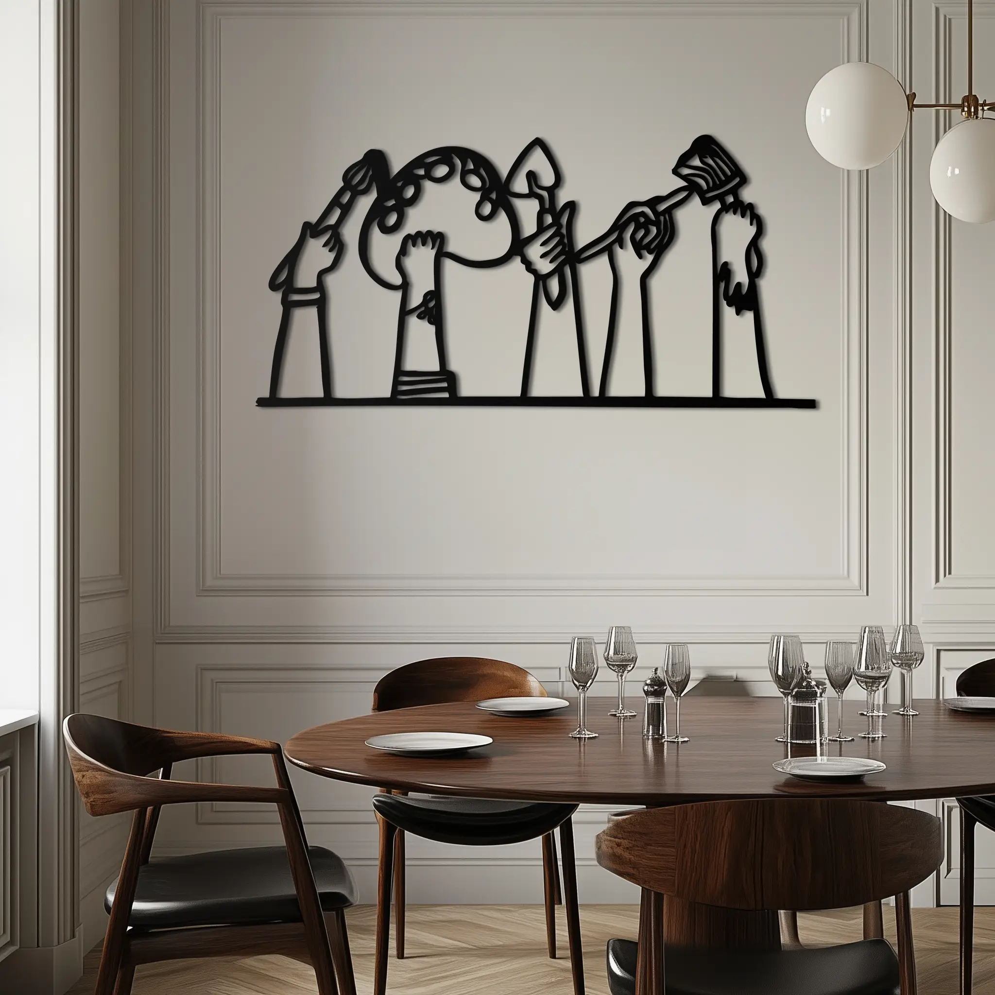 Paint Brushes Metal Wall Art – Creative Studio Decor for Artists and Art Lovers- KAF652