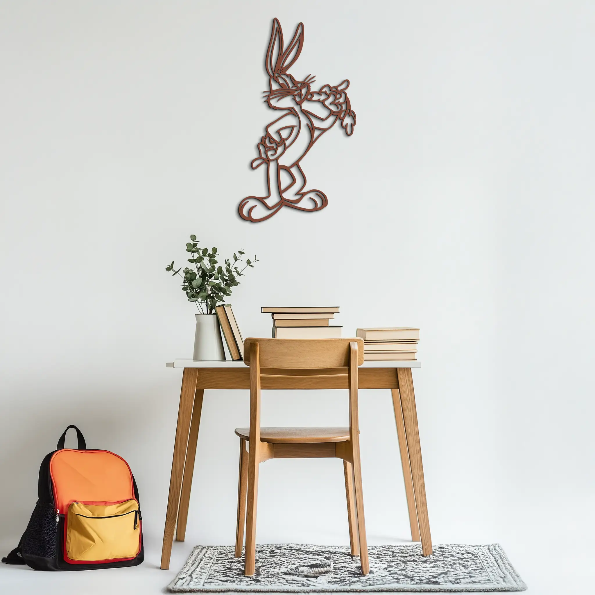 Bugs Bunny Metal Wall Art – Iconic Cartoon Character Silhouette for Fans- KAF660