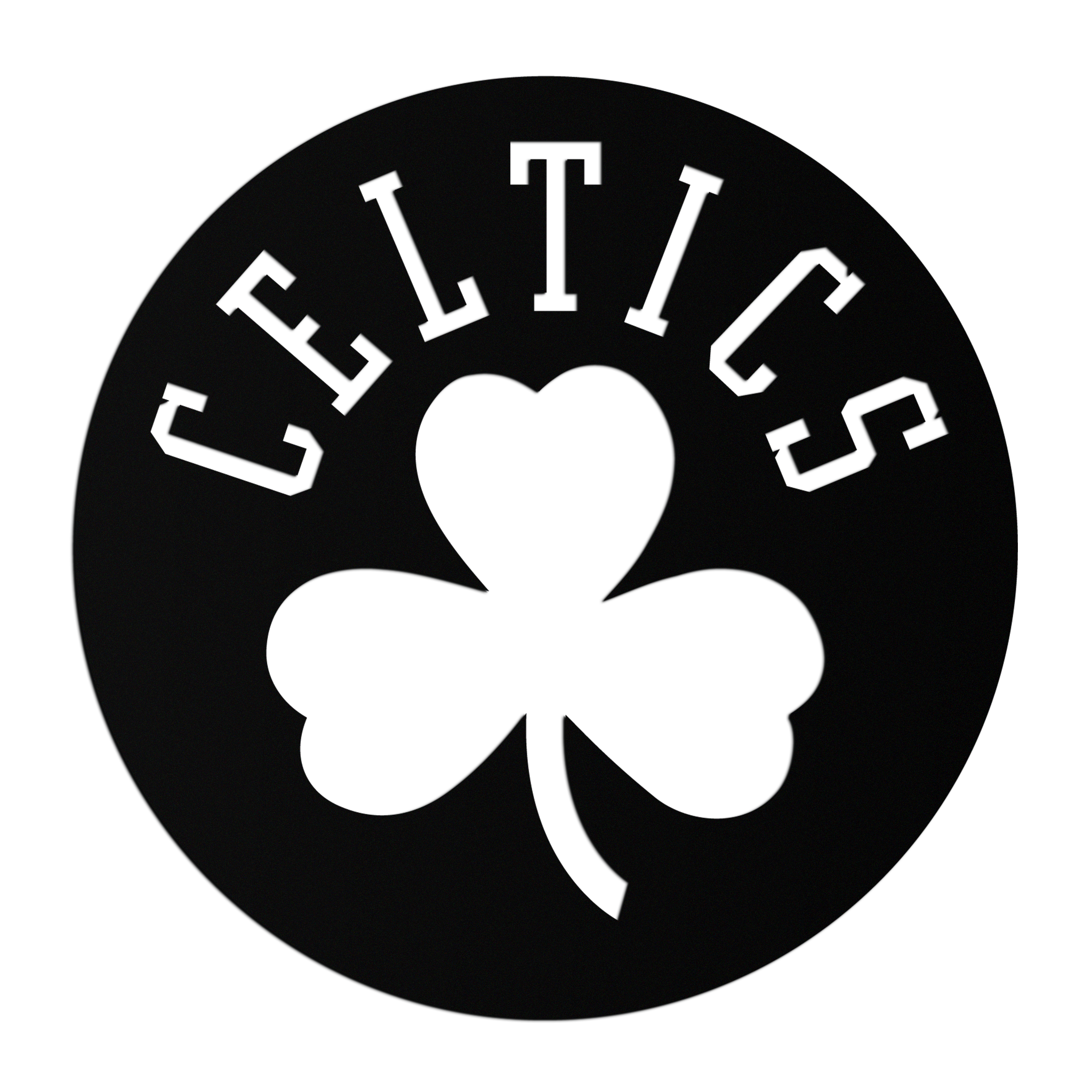 Celtics Shamrock Emblem Metal Wall Art – Bold Round Sports Decor for Fans- KAF671