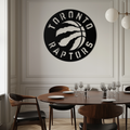 Toronto Raptors Logo Metal Wall Art – Bold Basketball Emblem for Sports Fans- KAF678
