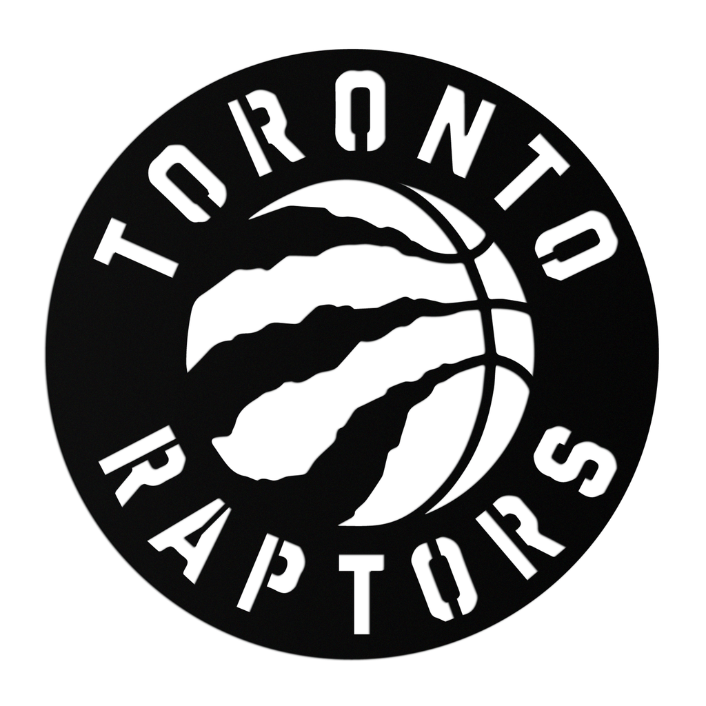 Toronto Raptors Logo Metal Wall Art – Bold Basketball Emblem for Sports Fans- KAF678