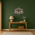 Lotus Flower Silhouette Metal Wall Art – Spiritual Nature-Inspired Design - KAFGP052