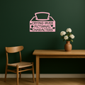 Crying Over Fictional Characters Metal Wall Art – Book & Movie Lovers Quote Decor - KAFGP090