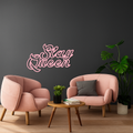 Slay Queen Typography Metal Wall Art – Feminine Empowerment Design - KAFGP106