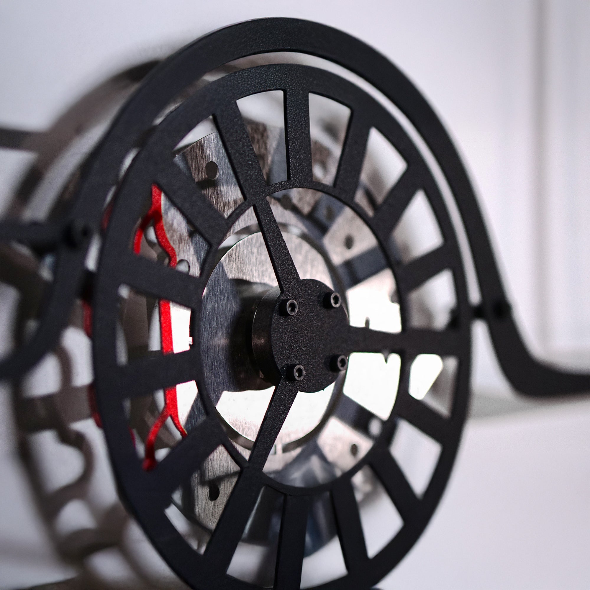 1956 Chevrolet Bel Air Wall Art – Classic Steel Silhouette with Spinning Wheels-KAFMEKA020