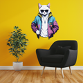 Street Style Cat Metal Wall Art – Cool Urban Decor-KAFUVM028