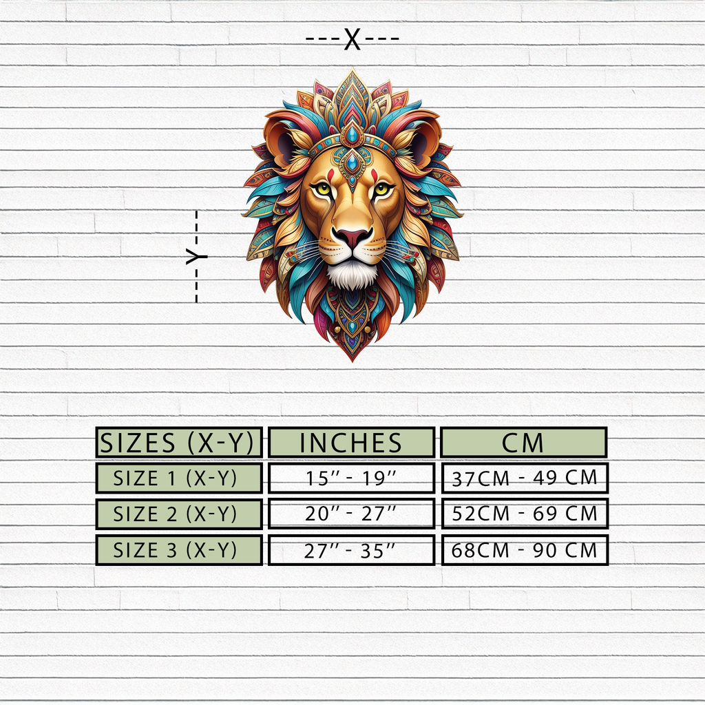 Regal Lion Metal Wall Art – Tribal Vibes, Fierce Style-KAFUVM029