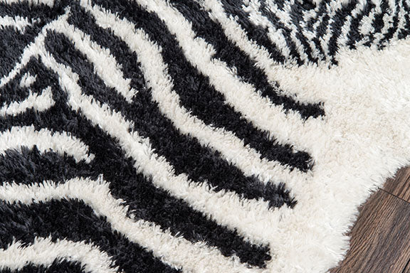 Faux Zebra Faux Rug