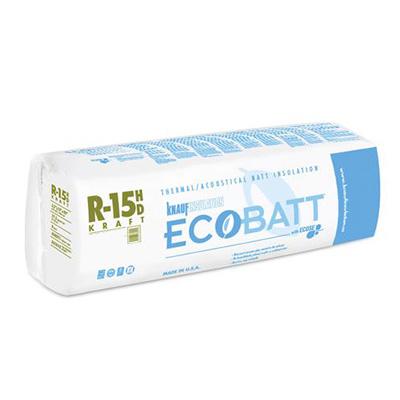 Knauf Ecobatt R-15 HD Kraft Faced Fiberglass Insulation Batts - All Sizes
