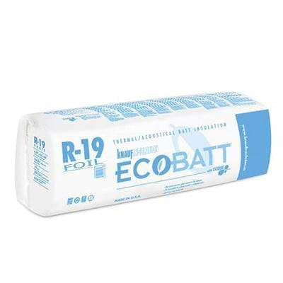 Knauf Ecobatt R-19 Foil Faced Fiberglass Insulation Batts - All Sizes