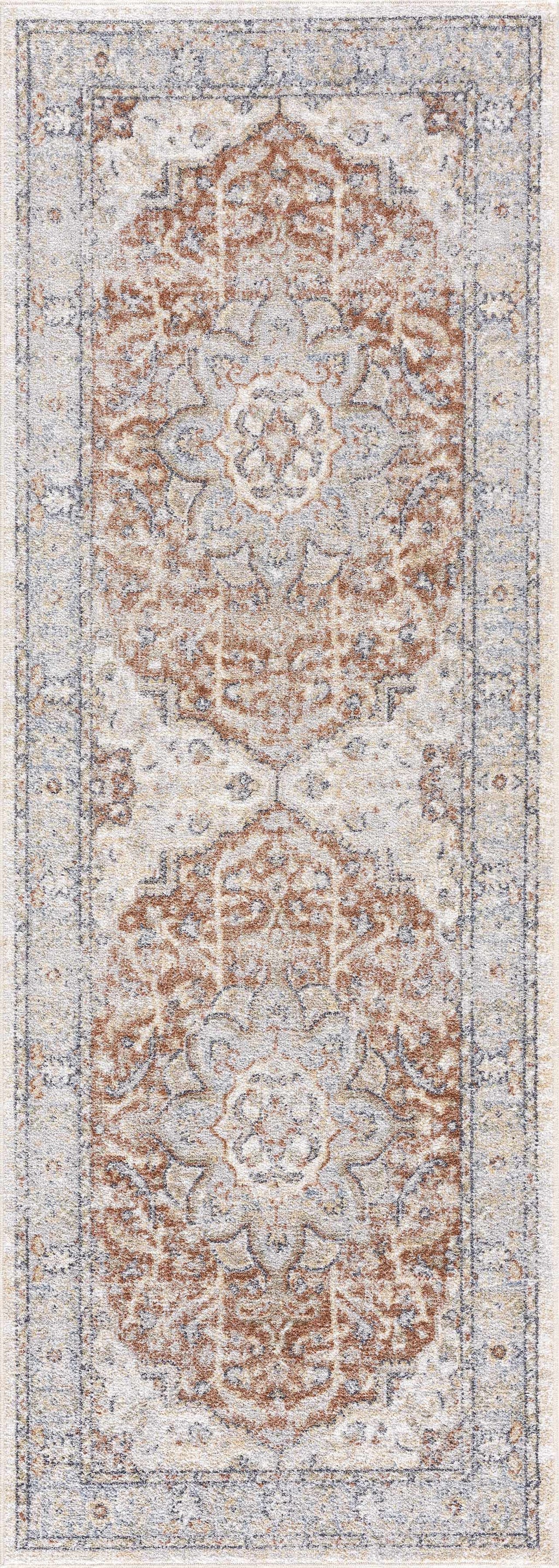Emke Flat Pile Washable Rug