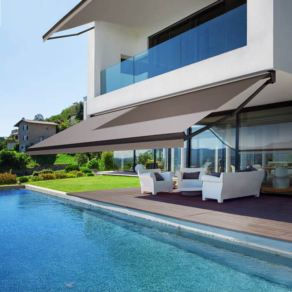 Multiple Awnings Brasilia Athena Manual Retractable Sun Shade Awning (SAK35164)