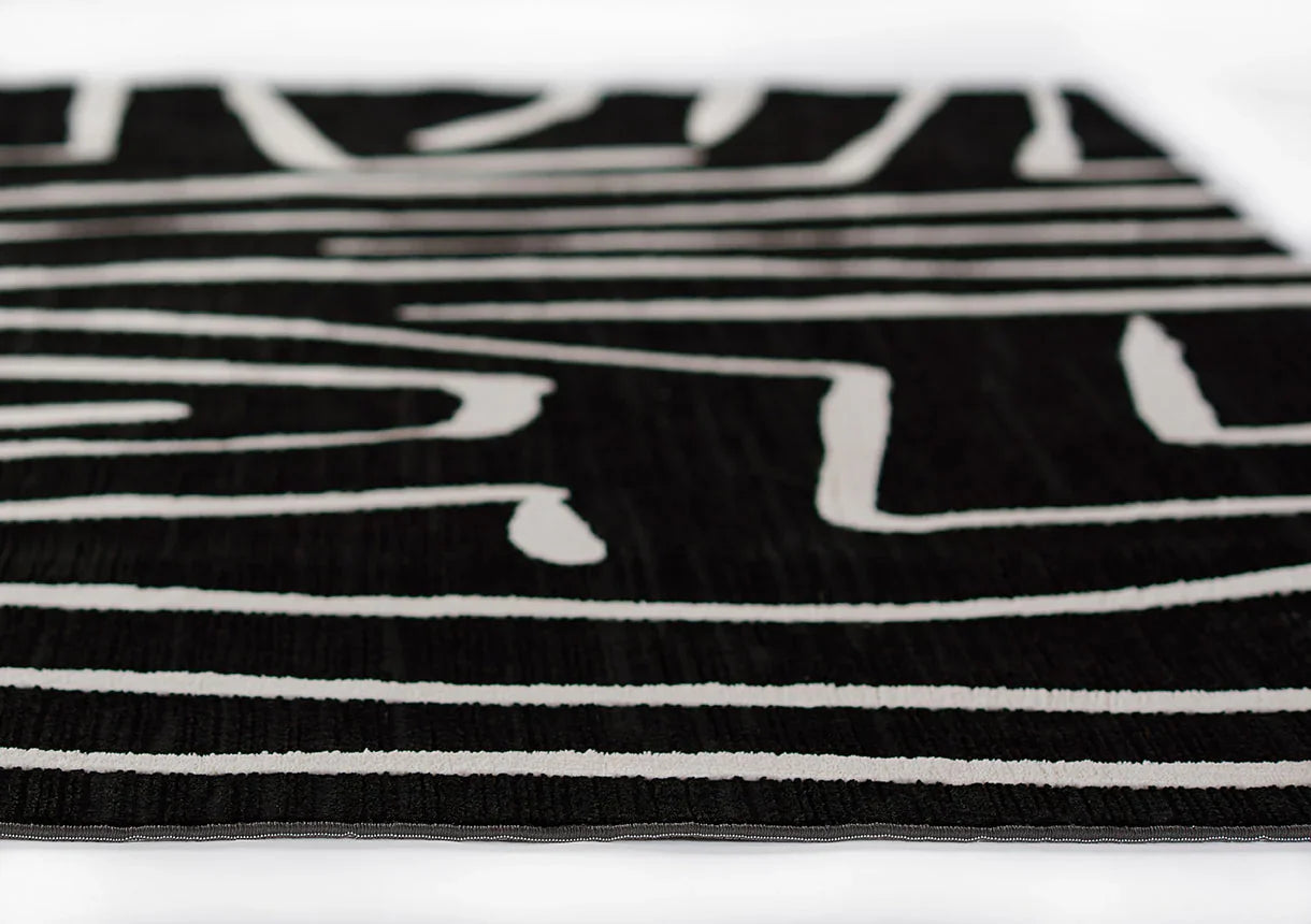 Milano Monochrome Lines Rug