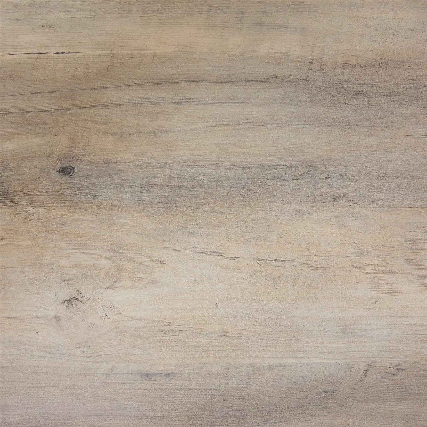 Light brown wooden plank surface with visible grain patterns and knots.