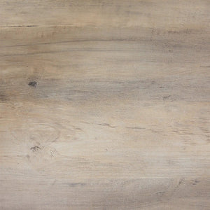Light brown wooden plank surface with visible grain patterns and knots.