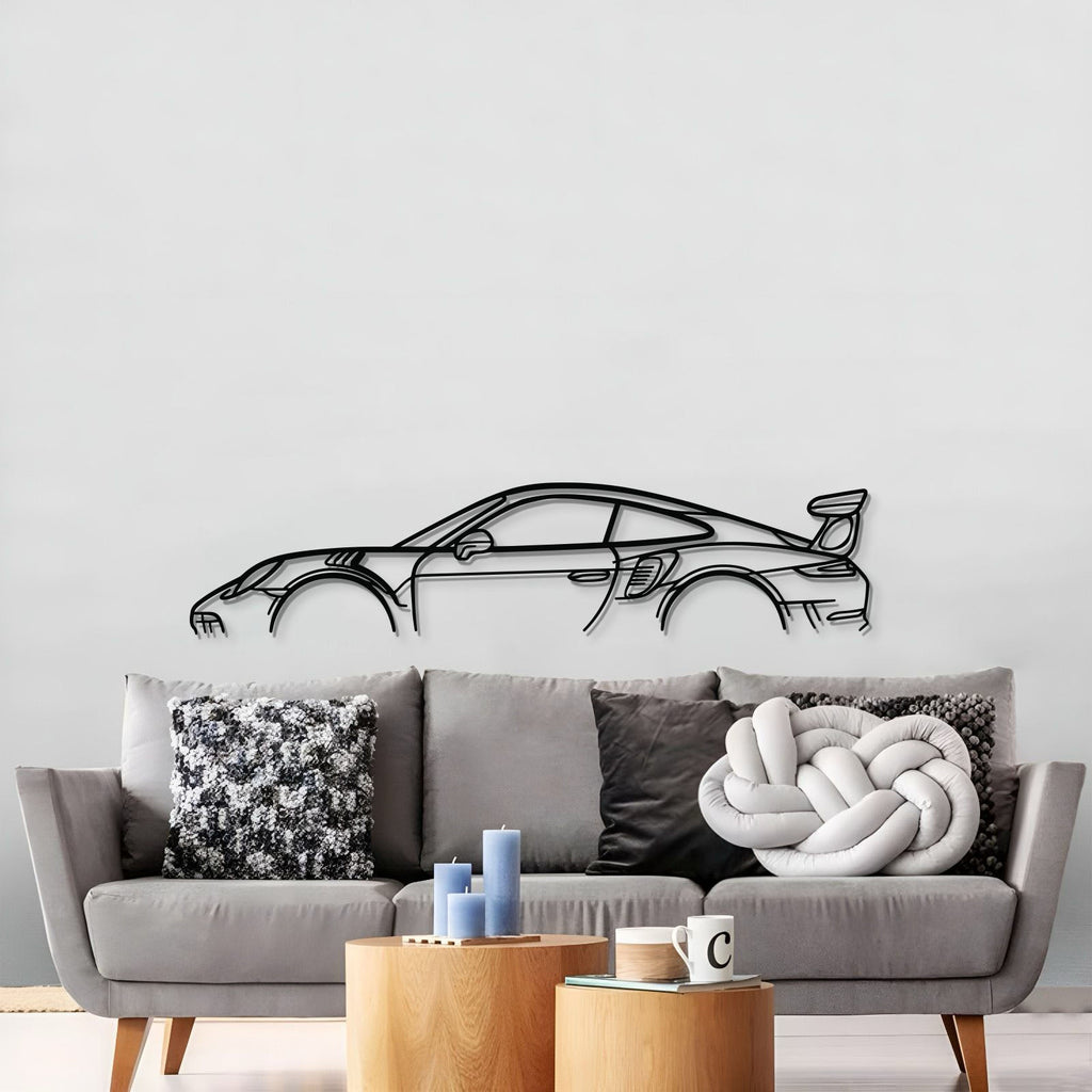 911 GT3 RS Model 991 Metal Car Wall Art - MT0858