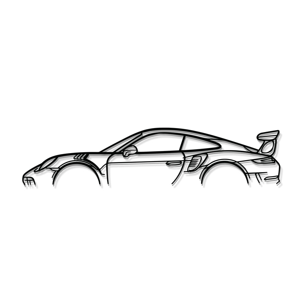 911 GT3 RS Model 991 Metal Car Wall Art - MT0858