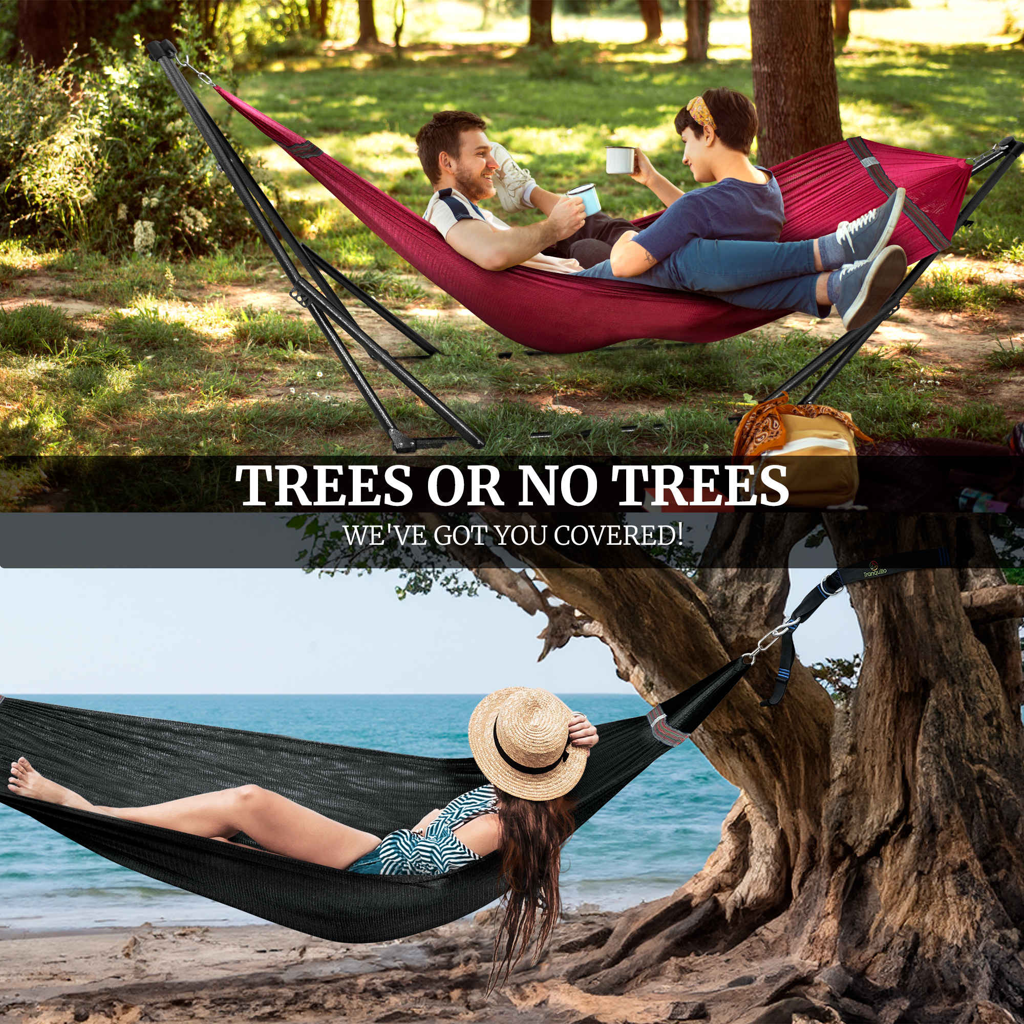 Tranquillo Comfort Set Original Hammock Stand for Ultimate Relaxation