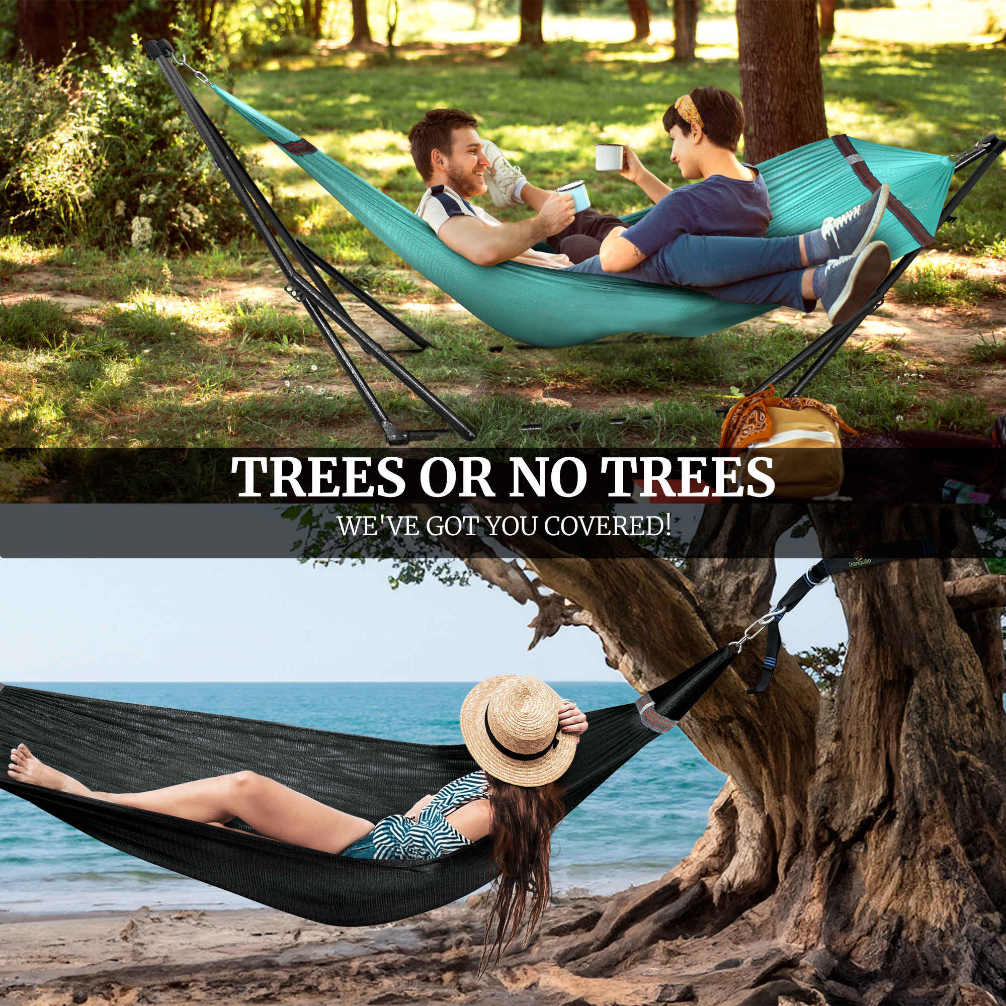 Tranquillo Comfort Set Original Hammock Stand for Ultimate Relaxation
