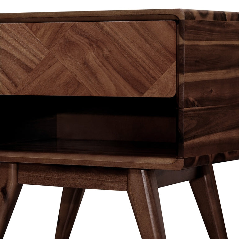 Rorns Laden Nightstand with Drawer - Stylish and Functional Bedroom Storage