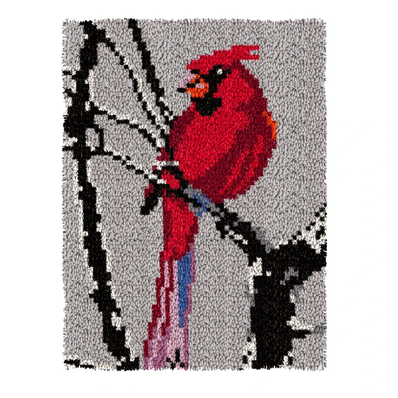 DIY Latch Hook Rug Kit: Create Your Own Cartoon Animal Carpet Embroidery