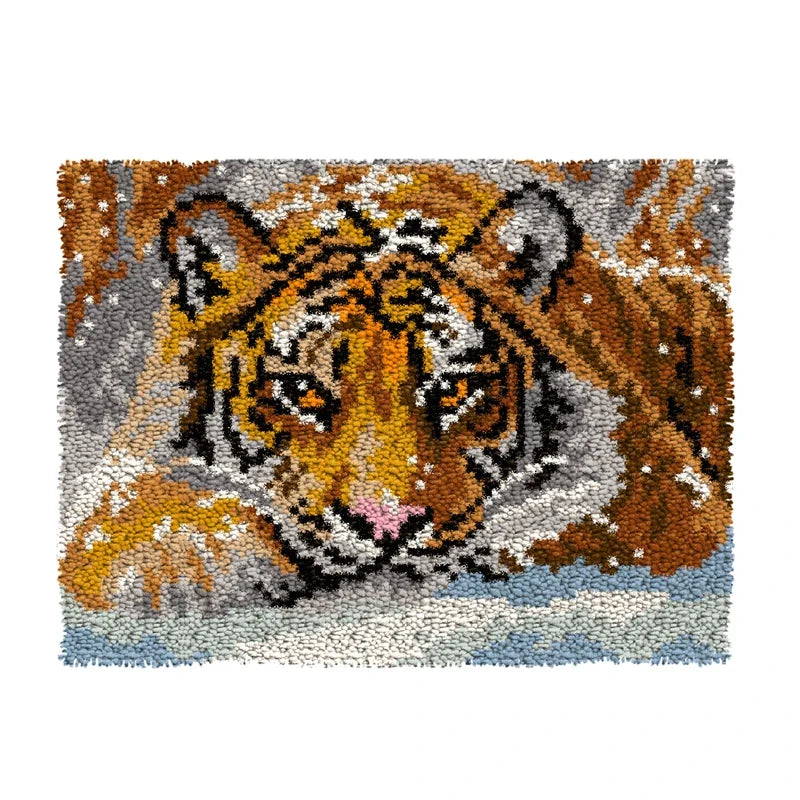 DIY Latch Hook Rug Kit: Create Your Own Cartoon Animal Carpet Embroidery