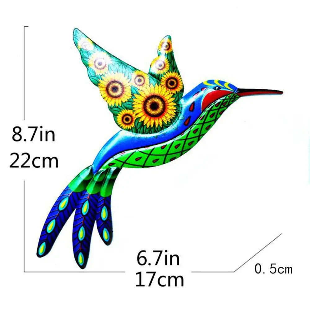 Metal Hummingbird Wall Decor