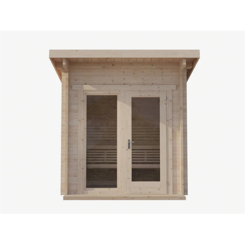 SAUNA EVOLUTION® Garden Series Outdoor Cabin Sauna Fits Up to 6 People Cabin 05
