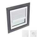 VELUX Fixed Self-Flashed Skylight Laminated LowE3 Glass - White Solar Powered Shade