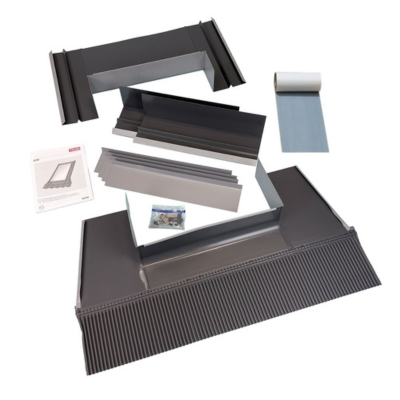 14 in. Curb Mount Rigid Sun Tunnel Skylight with Wildfire Glass and ECL Shingle Roof Flashing