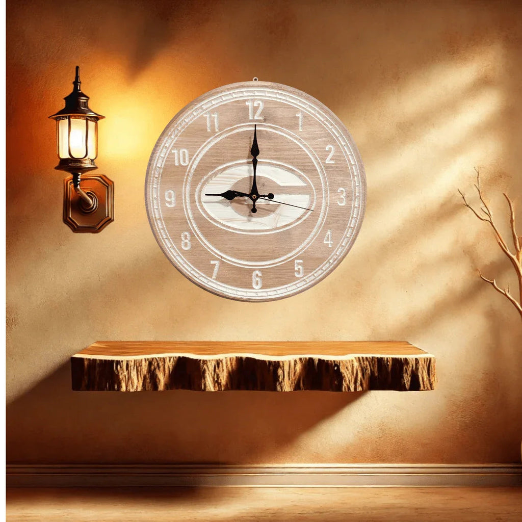 Georgia Bulldog clock (G)