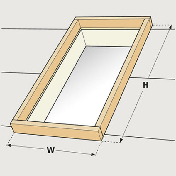 VELUX Aluminum Flashing Kit with Underlayment for Curb Mount Skylights