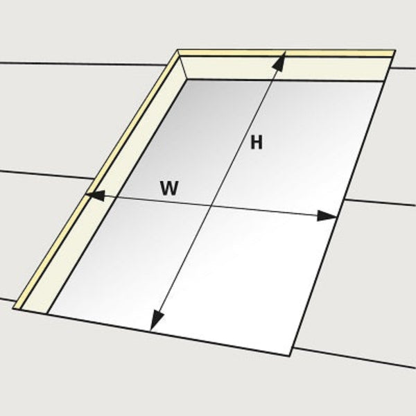 VELUX Aluminum Flashing Kit with Underlayment for Deck Mount Skylights
