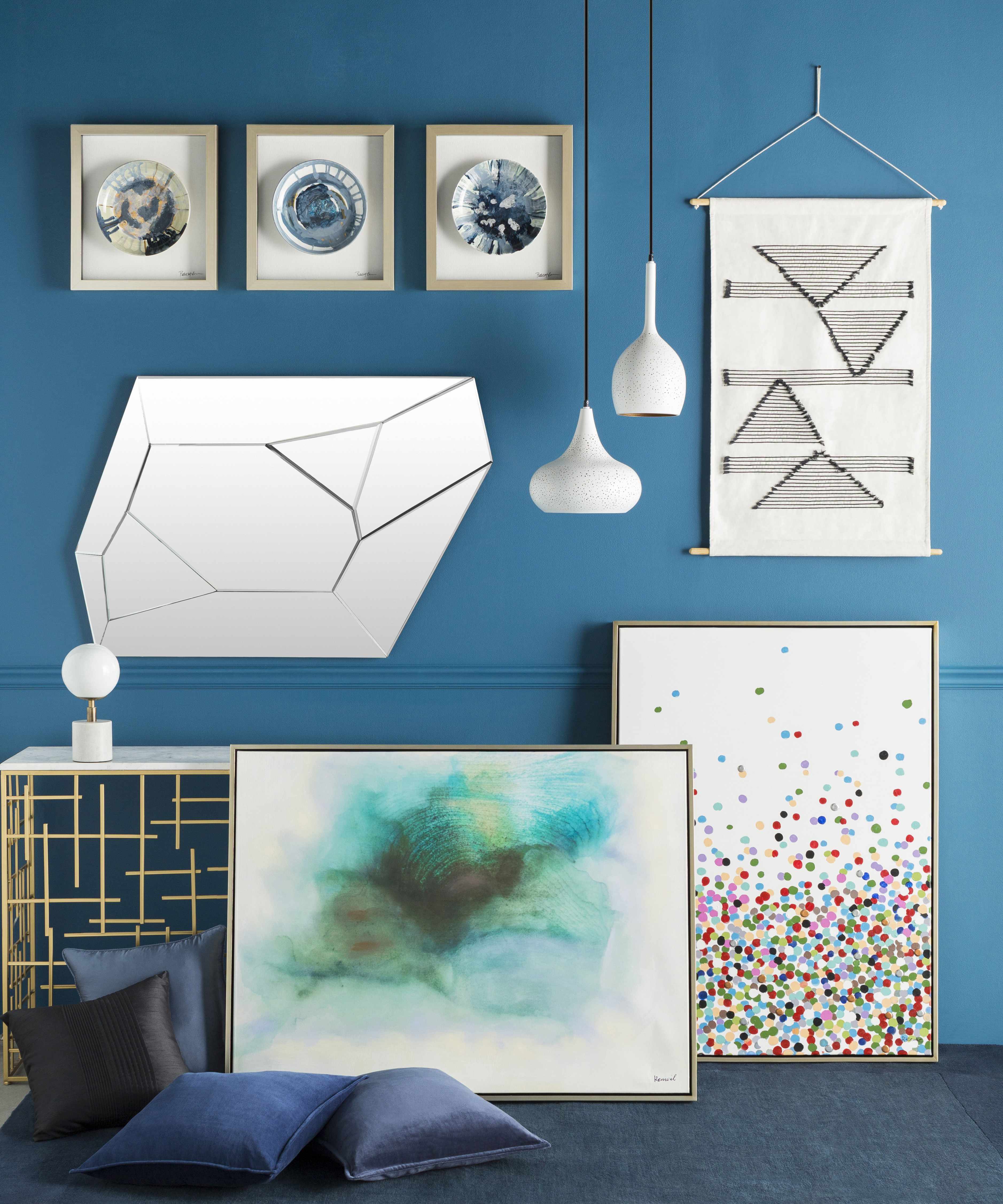 Nelse Multicolor Polka Dot Pattern Wall Art