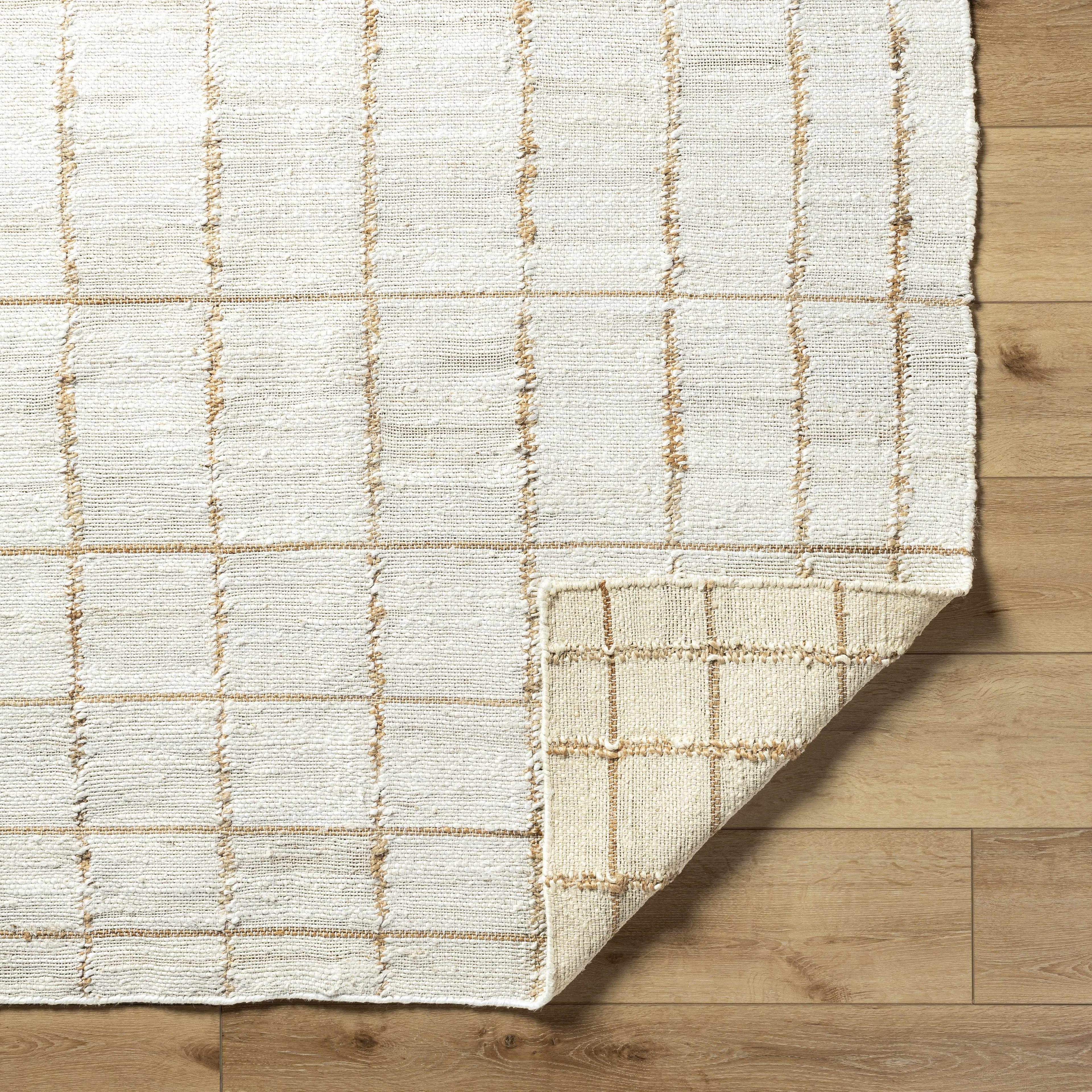 Zared Checkered Jute Area Rug